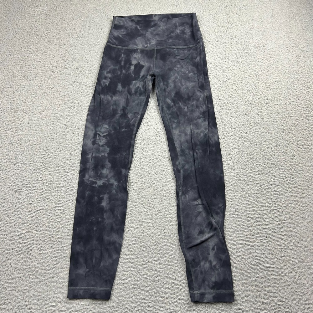 Lululemon Align Pant 25" Womens 4 Diamond Dye Gray Nulu W5CQVS